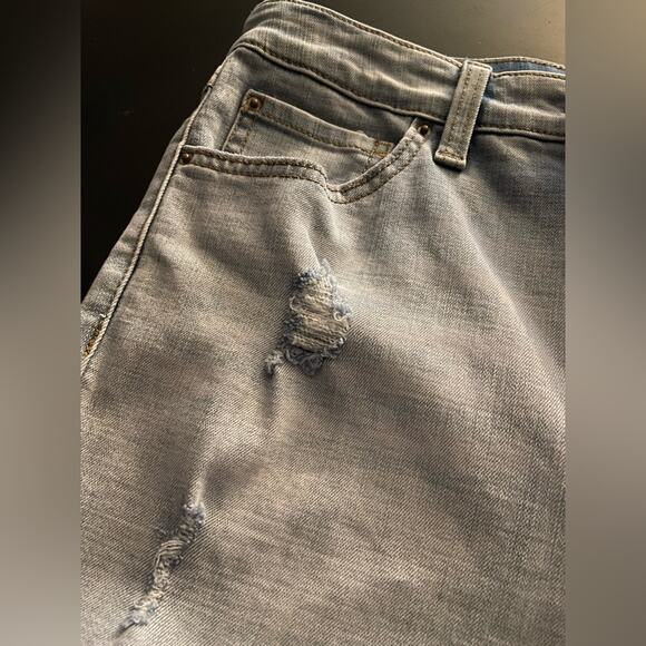 INC INTERNATIONAL CONCEPTS Blue High Rise Wide Leg Crop Denim Jeans sz 8 (NWT) - Picture 5 of 10